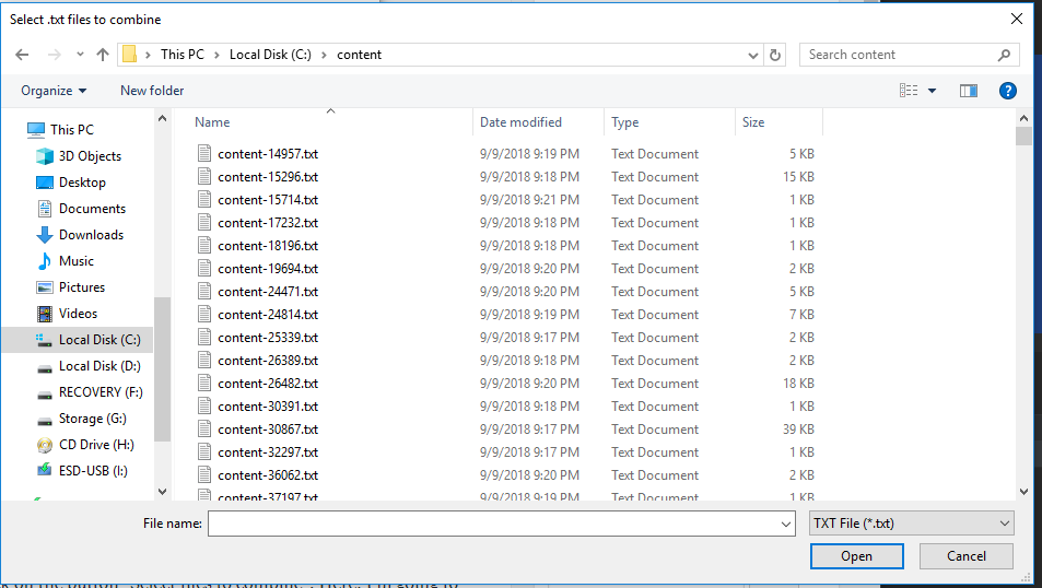 How To Combine Multiple Text Files (.txt) Into One Big File 8