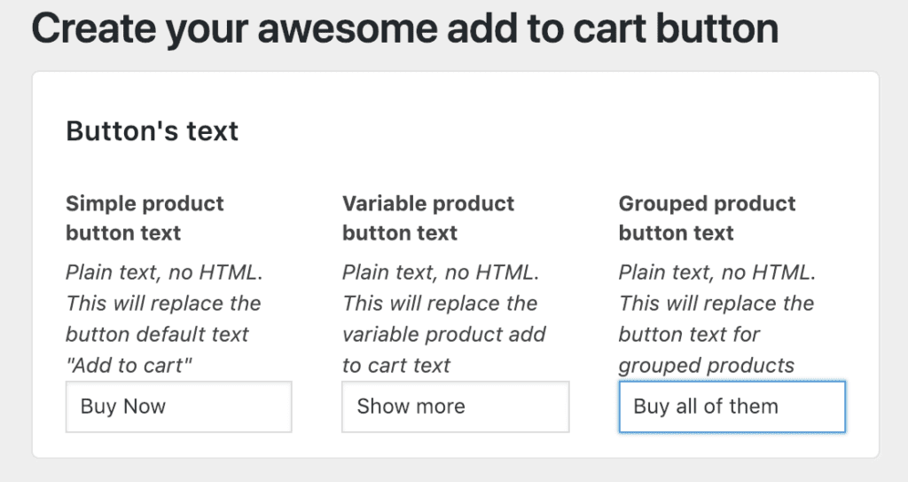 How To Change Add To Cart, View Products, Select Options Button Text In WooCommerce 10