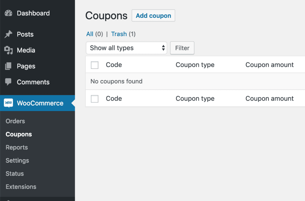 go to woocommerce coupon