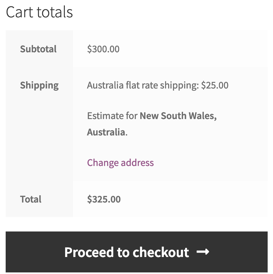 shipping cost based on percentage