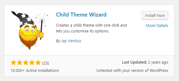 plugin to create child theme