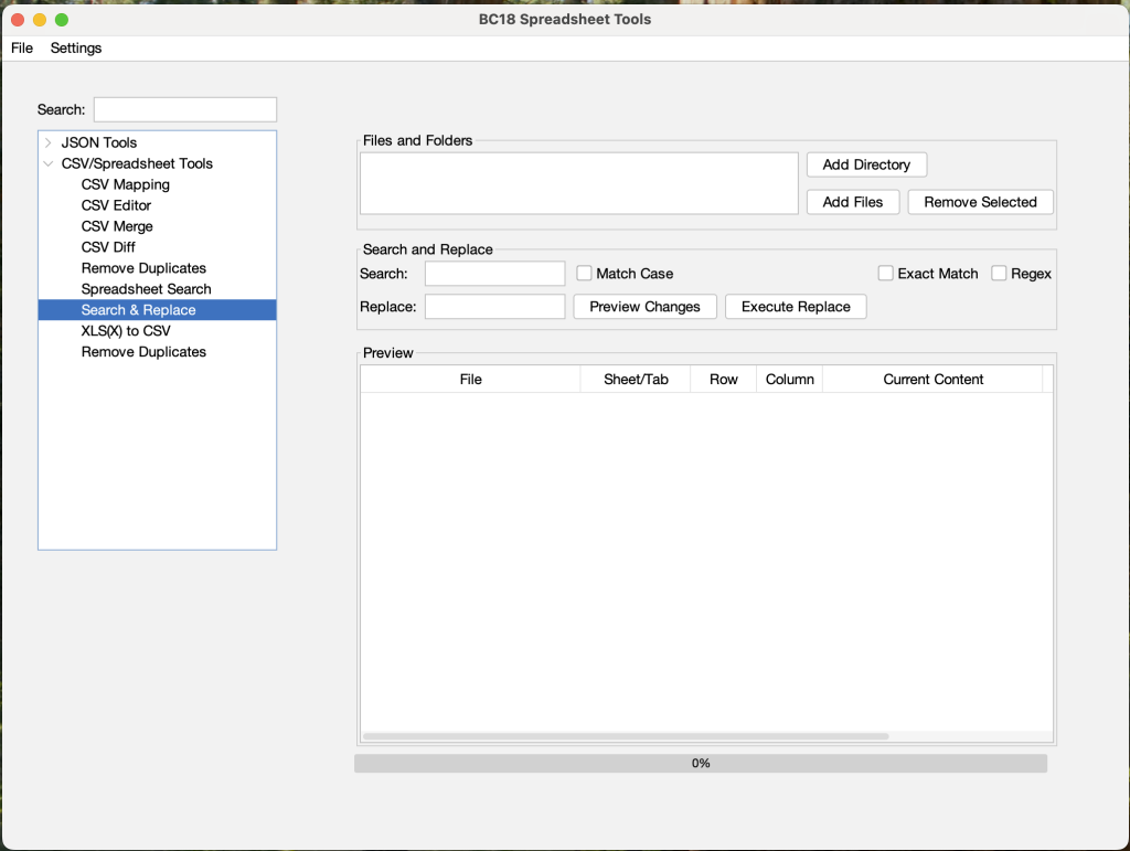 Search & Replace Multiple CSV, XLS* files​